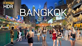 🇹🇭 4K HDR | Night Walk Downtown Bangkok 2025 - One of the World's Most Beautiful Cities