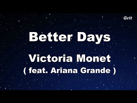 Better Days ft. Ariana Grande – Victoria Monet   Karaoke 【No Guide Melody】 Instrumental