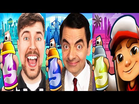 Subway Surfers Aloha Hawaii 2025 unlocked Lily vs MrBeast vs Mr. Bean Run Gameplay HD