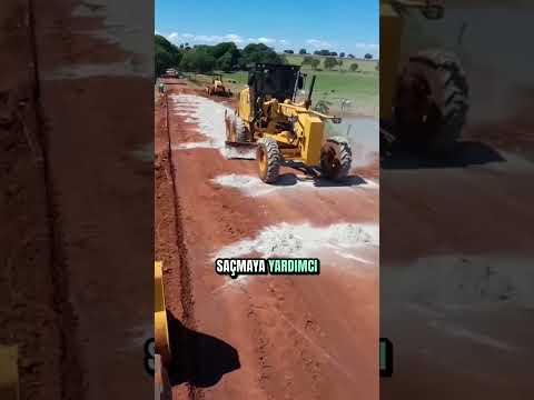 Toprak Yollara Neden Kuru Çimento Serpilir? 🚜💨 | Yol Yapımının Sırrı #shortsvideo