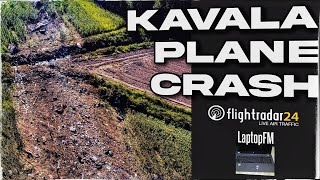 Kavala plane crash (flightradar24 track and video)