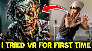 Trying VR For The First Time 👓🎮