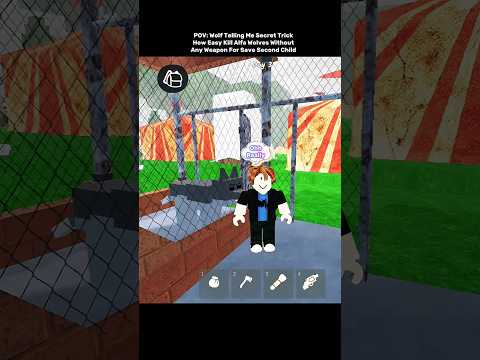 Wolf Telling Me Secret How Kill All Alpha Wolves #roblox #robloxmemes #robloxshorts