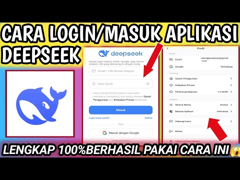 Cara Login Aplikasi DeepSeek || Cara Masuk Aplikasi DeepSeek Asisten AI