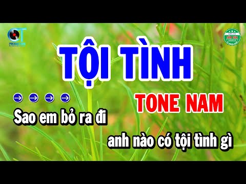 Karaoke Tội Tình Tone Nam Nhạc Sống Bolero Mới Nhất 2024 | Cẩm Tiên Organ