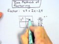 Factoring Polynomials Using the Box Method