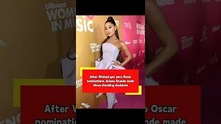 After Wicked got zero Oscar nominations, Ariana Grande made three shocking decisions