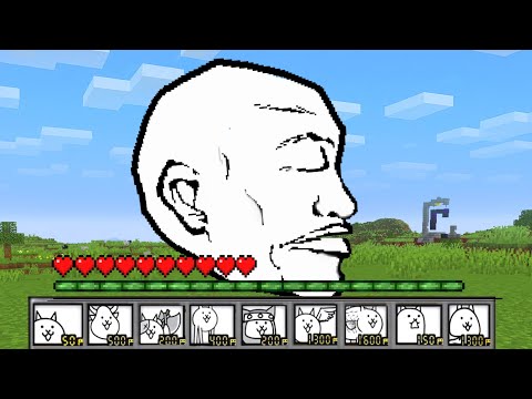 【マイクラ】にゃんこ大戦争のボスを作るマインクラフト５