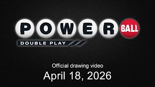 Powerball Double Play drawing for April 18, 2026