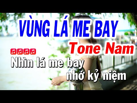 Karoake Vùng Lá Me Bay Tone Nam Si Thứ ( Nhạc Sống Chữ To ) Karaoke Tuyết Nhi