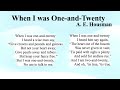 Maturity, Wisdom, and Understanding in Poetry