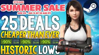 STEAM SUMMER SALE 2026 - 25 GAME DEALS CHEAPER THAN EVER HISTORIC LOWS!