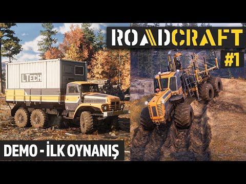 RoadCraft Demo - Türkçe İlk Oynanış 1. Bölüm (Önizleme)