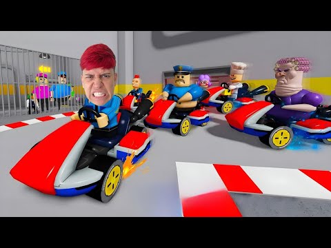 CONSEGUI UM KART PARA ESCAPAR DO BARRY POLICIAL GORDÃO NO ROBLOX!!