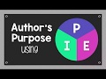 Understanding Author's Purpose Using PIE