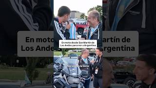 VIAJARON EN MOTO DESDE SAN MARTIN DE LOS ANDES PARA VER A ARGENTINA