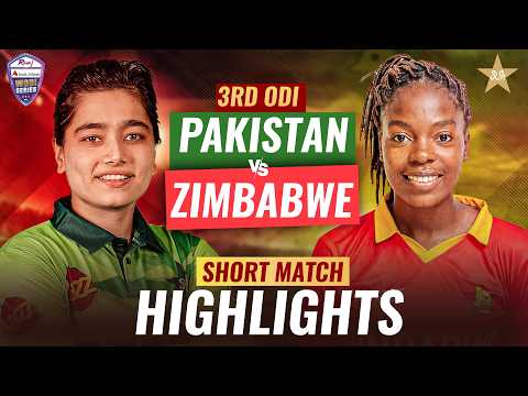 Short Highlights | Pakistan Women vs Zimbabwe Women | Match 03 | ODI Series 2026 | M9H1K