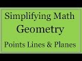 Points, Lines, and Planes in Geometry
