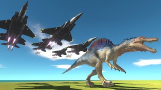 Fighter Jet Chase on the Island – Who Can Survive? - Animal Revolt Battle Simulator