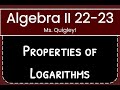 Exploring Properties of Logarithms