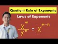 Exploring the Quotient Rule of Exponents