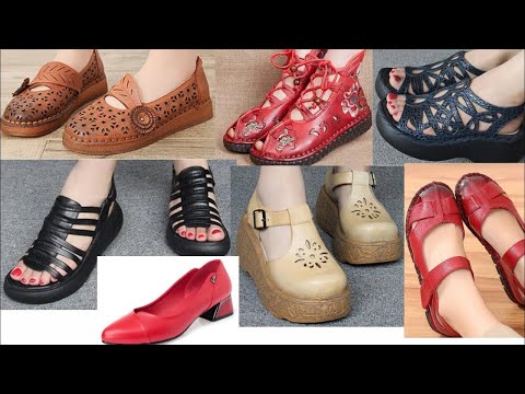 BEST 2024LEATHER FOOTWEAR SIMPLE  COLLECTION CASUAL SANDAL FORMAL SHOES AMAZING DESIGN FOR LADIES