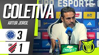 COLETIVA ARTUR JORGE | AO VIVO | Cruzeiro x Athletico-PR - Brasileirão 2026
