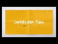 Mastering Capitalization Rules