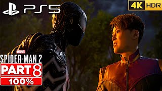 MARVEL'S SPIDER-MAN 2 Gameplay Walkthrough Part 8 [4K HDR PS5 FIDELITY] - No Commentary (100%)