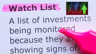Stock Watch List Excel | FREE In Taking Stock Facebook Group | Updated Price Targets