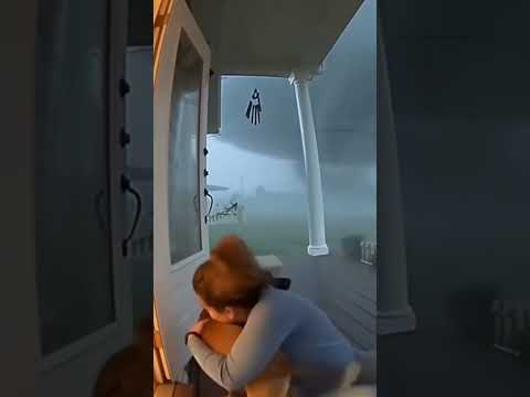 Doorbell Cam Captures Tornado Miracle 🐕💨❤️