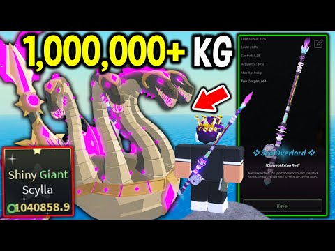 I CAUGHT 1,000,000 KG SECRET SCYLLA FISH With This CRAZY ROD COMBO in Roblox Fisch..