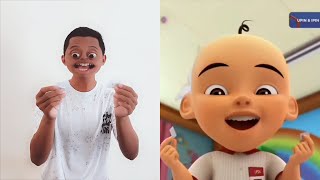 tiru upin ipin rumah hijau opah | kompilasi tiru aksi upin ipin