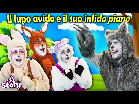 Il lupo avido e il suo infido piano | Storie per Bambini Italiano | A Story Italian