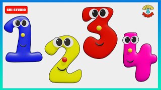 123 Numbers for Kids | Learn Counting from 1 To 10 | 12345 Number Song | 1234 Number Names