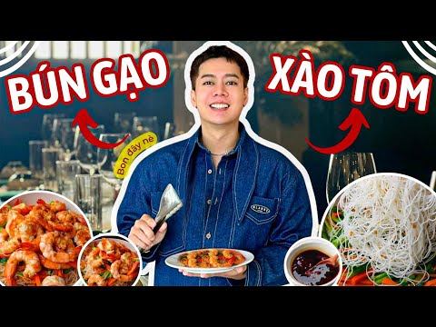 Làm Bún Gạo Xào Tôm Với Công Thức Siêu Lười Cùng Bon Nha | Bon đây nè