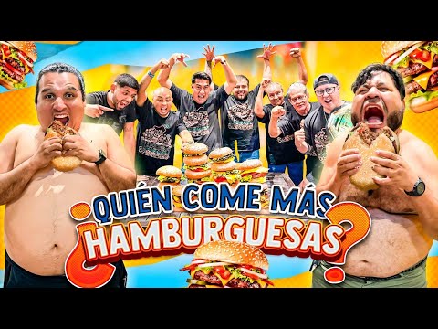 🔥RETO QUIEN COME MAS HAMBURGUESAS CON EL CREW RETOJORJAIS🔥