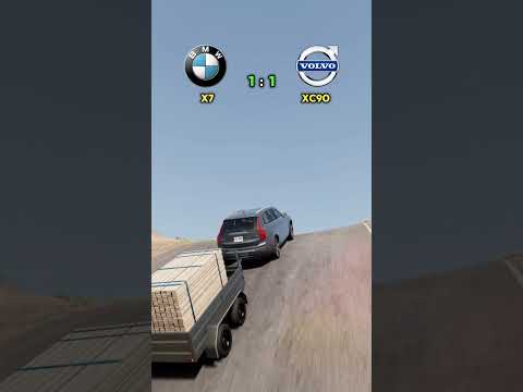 Bmw x7 Vs Volvo xc90 #beamngdrive #gaming #fyp #car #game #viral #america