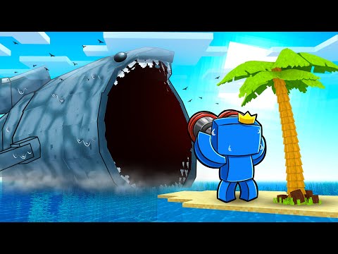 SURVIVING ON BLOOP ISLAND in Minecraft! (Bloop Eats an ISLAND)