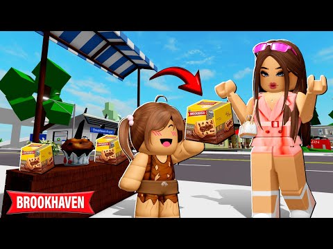 A MENINA HUMILHADA ficou RICA VENDENDO PANETONE de NATAL | Historinhas Brookhaven Roblox