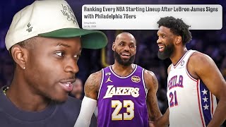 Ranking Every NBA Team’s Starting 5 