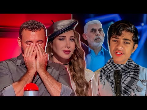 بأغنية فلسطين عربية طفل يبكي لجنة التحكيم ويبكي العالم العربي في برنامج #MBCTheVoice