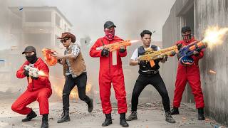 LTT Game Nerf Guns : SEAL X Nerf Guns Fight The Crimson Guard In A High Stakes Crime Pursuit