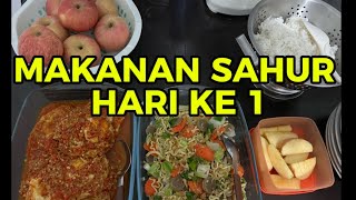 SAHUR PERTAMA SAMA TELUR BUMBU PEDAS DAN OSENG SAYUR