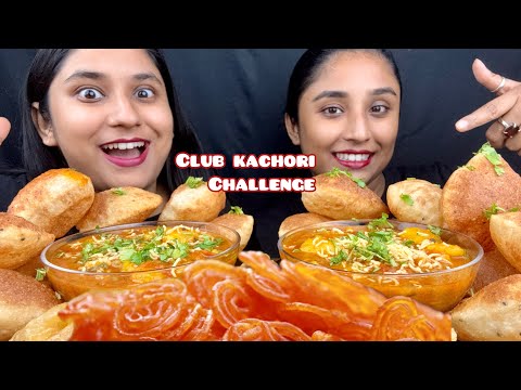 Eating Kolkata ki Famous Club Kachori with Bhandari Aloo Sabji😋Challenge|Recipe@GulliblePoulami