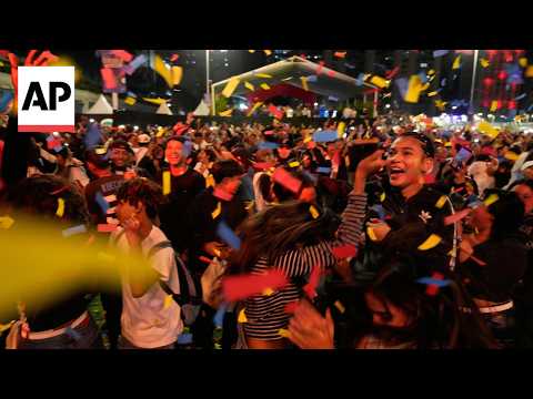 YouTube video thumbnail: Celebrations After Venezuela Beats US to win First World Baseball Classic Title