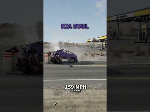 Cars VS Rear-end into wall💥🚗