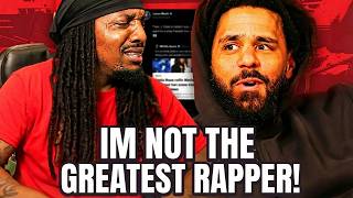 J COLE ADMITS HE'S NOT THE GREATEST RAPPER EVER AFTER YEARS OF CLAIMING HE IS!
