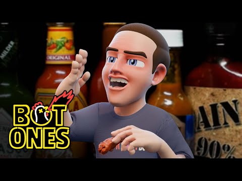 ReactBot Begs for Mercy Eating Hot Ones