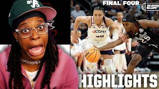 South Carolina DEFEATS Uconn! Full Game Highlights REACTION! NCAA Final Four
